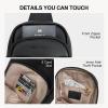 imageBOSTANTEN Sling Bag Quilted Crossbody Bags for Women Cross Body Purse Leather Fanny Pack with Adjustable Guitar StrapAblack