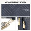 imageBOSTANTEN Sling Bag Quilted Crossbody Bags for Women Cross Body Purse Leather Fanny Pack with Adjustable Guitar StrapAblue