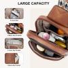 imageBOSTANTEN Sling Bag Quilted Crossbody Bags for Women Cross Body Purse Leather Fanny Pack with Adjustable Guitar StrapAmulticolor
