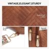 imageBOSTANTEN Sling Bag Quilted Crossbody Bags for Women Cross Body Purse Leather Fanny Pack with Adjustable Guitar StrapAmulticolor