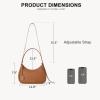 imageBOSTANTEN Small Purses for Women Trendy Cresent Shoulder Bag Hobo HandbagsBrown