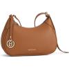 imageBOSTANTEN Small Purses for Women Trendy Cresent Shoulder Bag Hobo HandbagsBrown