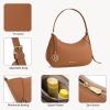 imageBOSTANTEN Small Purses for Women Trendy Cresent Shoulder Bag Hobo HandbagsBrown