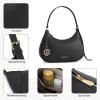 imageBOSTANTEN Small Purses for Women Trendy Cresent Shoulder Bag Hobo HandbagsDeep Black