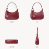 imageBOSTANTEN Small Purses for Women Trendy Cresent Shoulder Bag Hobo HandbagsRed