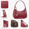 imageBOSTANTEN Small Purses for Women Trendy Cresent Shoulder Bag Hobo HandbagsRed