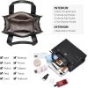 imageBOSTANTEN Small Tote Bag for Women Crossbody Trendy Purses Vegan Leather Satchel Handbags with Shoulder StrapB01black