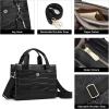 imageBOSTANTEN Small Tote Bag for Women Crossbody Trendy Purses Vegan Leather Satchel Handbags with Shoulder StrapB01black