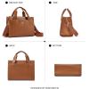 imageBOSTANTEN Small Tote Bag for Women Crossbody Trendy Purses Vegan Leather Satchel Handbags with Shoulder StrapB02brown