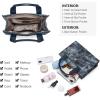 imageBOSTANTEN Small Tote Bag for Women Crossbody Trendy Purses Vegan Leather Satchel Handbags with Shoulder StrapB03denim Blue