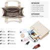 imageBOSTANTEN Small Tote Bag for Women Crossbody Trendy Purses Vegan Leather Satchel Handbags with Shoulder StrapBeige