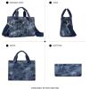 imageBOSTANTEN Small Tote Bag for Women Crossbody Trendy Purses Vegan Leather Satchel Handbags with Shoulder StrapDenim Blue