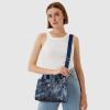imageBOSTANTEN Small Tote Bag for Women Crossbody Trendy Purses Vegan Leather Satchel Handbags with Shoulder StrapDenim Blue