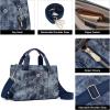imageBOSTANTEN Small Tote Bag for Women Crossbody Trendy Purses Vegan Leather Satchel Handbags with Shoulder StrapDenim Blue
