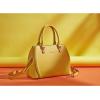 imageBOSTANTEN Women Leather Handbags Top Handle Satchel Purses MediumA1yellow