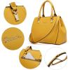 imageBOSTANTEN Women Leather Handbags Top Handle Satchel Purses MediumA1yellow