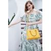 imageBOSTANTEN Women Leather Handbags Top Handle Satchel Purses MediumA1yellow