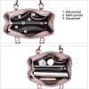 imageBOSTANTEN Women Leather Handbags Top Handle Satchel Purses MediumA4pink