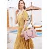 imageBOSTANTEN Women Leather Handbags Top Handle Satchel Purses MediumA4pink