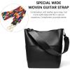 imageBOSTANTEN Womens Leather Designer Handbags Tote Purses Shoulder Bucket BagsA01black