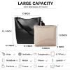 imageBOSTANTEN Womens Leather Designer Handbags Tote Purses Shoulder Bucket BagsA01black