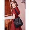 imageBOSTANTEN Womens Leather Designer Handbags Tote Purses Shoulder Bucket BagsA01black