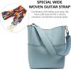 imageBOSTANTEN Womens Leather Designer Handbags Tote Purses Shoulder Bucket BagsA02blue