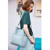 imageBOSTANTEN Womens Leather Designer Handbags Tote Purses Shoulder Bucket BagsA02blue