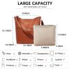 imageBOSTANTEN Womens Leather Designer Handbags Tote Purses Shoulder Bucket BagsA03brown