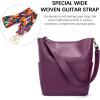 imageBOSTANTEN Womens Leather Designer Handbags Tote Purses Shoulder Bucket BagsA05purple