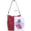 imageBOSTANTEN Womens Leather Designer Handbags Tote Purses Shoulder Bucket BagsA07wine Red