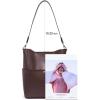 imageBOSTANTEN Womens Leather Designer Handbags Tote Purses Shoulder Bucket BagsA08coffee