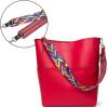 imageBOSTANTEN Womens Leather Designer Handbags Tote Purses Shoulder Bucket BagsA09red