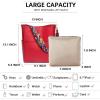 imageBOSTANTEN Womens Leather Designer Handbags Tote Purses Shoulder Bucket BagsA09red