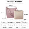 imageBOSTANTEN Womens Leather Designer Handbags Tote Purses Shoulder Bucket BagsA12taro Pink