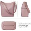 imageBOSTANTEN Womens Leather Designer Handbags Tote Purses Shoulder Bucket BagsA12taro Pink