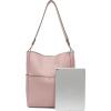 imageBOSTANTEN Womens Leather Designer Handbags Tote Purses Shoulder Bucket BagsA12taro Pink