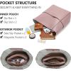 imageBOSTANTEN Womens Leather Designer Handbags Tote Purses Shoulder Bucket BagsA12taro Pink