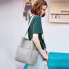 imageBOSTANTEN Womens Leather Designer Handbags Tote Purses Shoulder Bucket BagsA13classic Grey