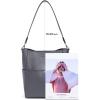 imageBOSTANTEN Womens Leather Designer Handbags Tote Purses Shoulder Bucket BagsA14dark Grey