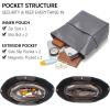 imageBOSTANTEN Womens Leather Designer Handbags Tote Purses Shoulder Bucket BagsA14dark Grey