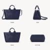imageBOSTANTEN Woven Tote Bag for Women Top Handle Purses and Handbags Shoulder Crossbody Purse With ZipperBlue