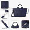 imageBOSTANTEN Woven Tote Bag for Women Top Handle Purses and Handbags Shoulder Crossbody Purse With ZipperBlue