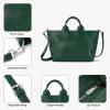 imageBOSTANTEN Woven Tote Bag for Women Top Handle Purses and Handbags Shoulder Crossbody Purse With ZipperGreen