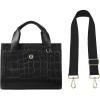 imageBOSTANTEN Small Tote Bag for Women Crossbody Trendy Purses Vegan Leather Satchel Handbags with Shoulder StrapB01black