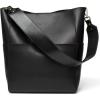 imageBOSTANTEN Womens Leather Designer Handbags Tote Purses Shoulder Bucket BagsA01black