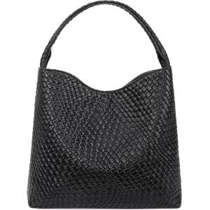 imageBOSTANTEN Shoulder Bag for Women Trendy Summer Hobo Handbag Purse Tophandlde Tote BagAblack