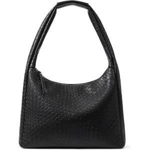 imageBOSTANTEN Shoulder Bag for Women Trendy Summer Hobo Handbag Purse Tophandlde Tote BagBlack