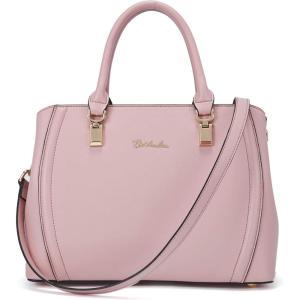 imageBOSTANTEN Women Leather Handbags Top Handle Satchel Purses MediumA4pink