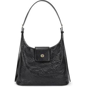 imageBOSTANTEN Women Purse and Handbag Vegan Leather Shoulder Hobo Bags with Multi Pockets and Removable StrapC01black